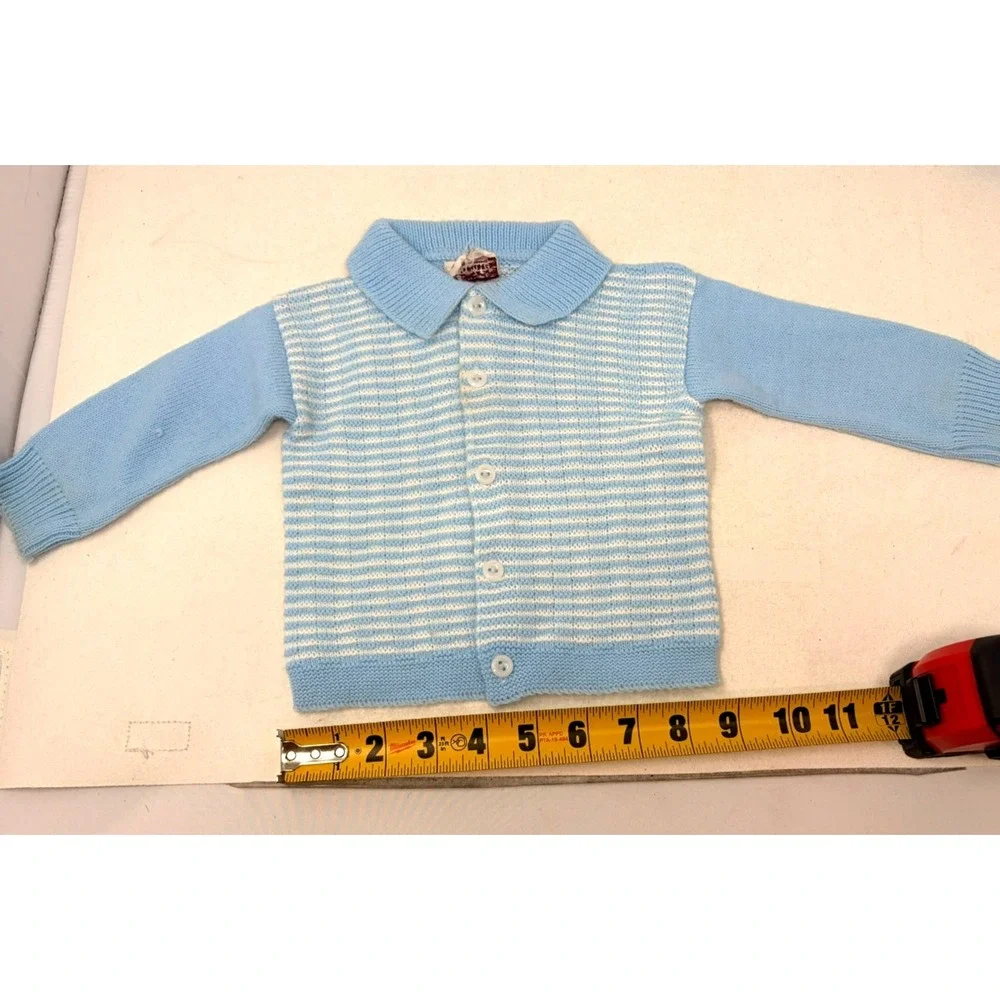 Vintage Buster Brown Baby Clothing Lot 12 Pc Blue White 6-12 Months Shoes Hat